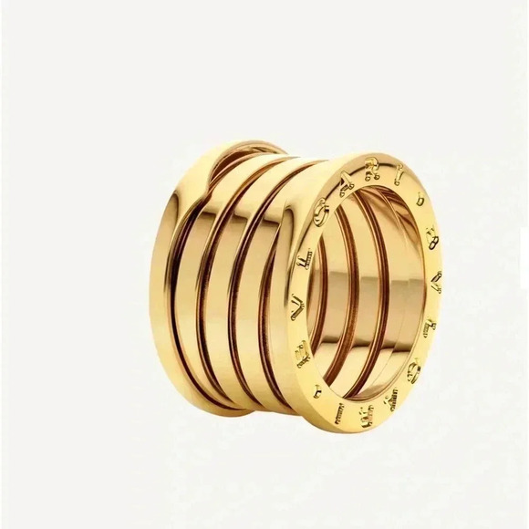 BVLGARI SZ 7 18K Gold Ring B Zero1 - Picture 2 of 14